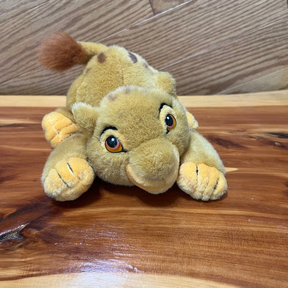 Disney Parks Lion King Simba Cub Plush Vintage Disneyland Walt Disney World 10"